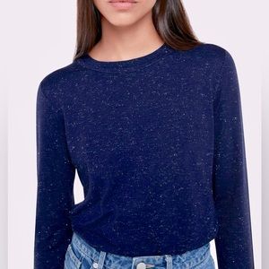 MNG Basics Blue Metallic sweater